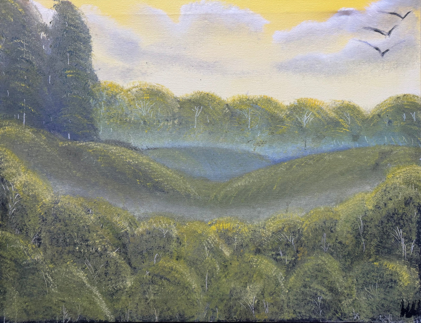 "Mysterious Neck of the Woods" Original Oil Painting