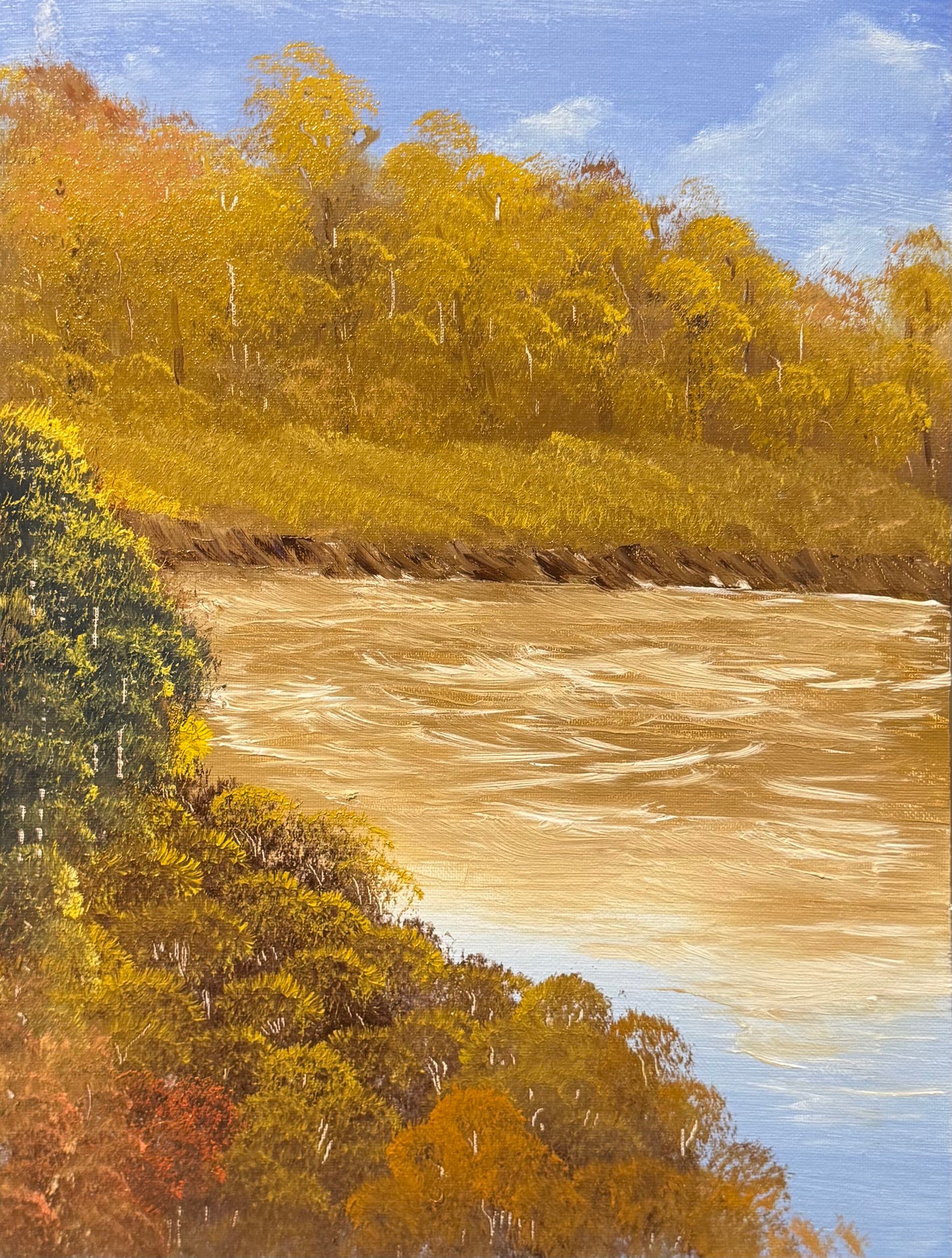 Orange Riverbend Print